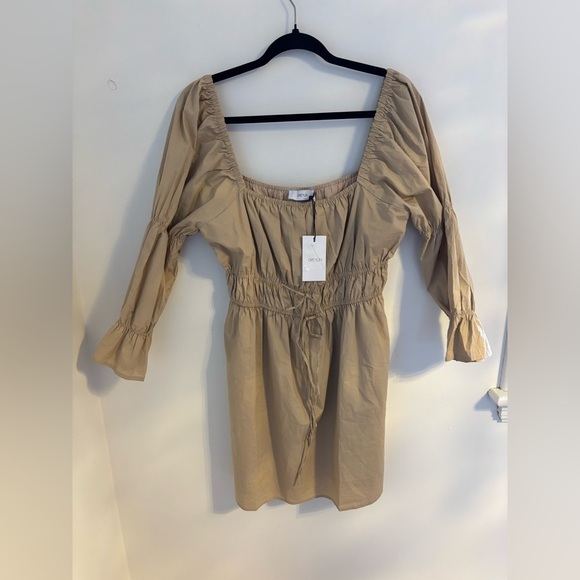 Greylin Ballon Sleeve Poplin Mini Dress NWT - Picture 3 of 9